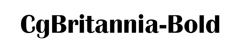 CgBritannia-Bold font preview