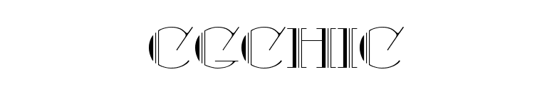 CgChic font preview