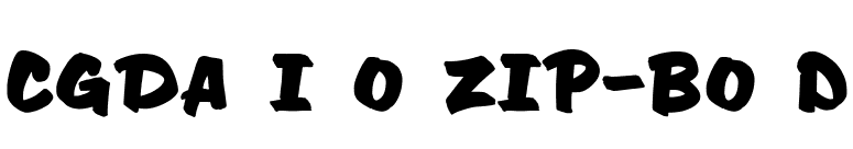 CgDavisonZip-Bold font preview