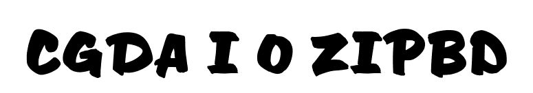 CgDavisonZipBd font preview