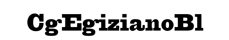 CgEgizianoBl font preview