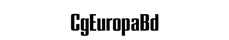 CgEuropaBd font preview