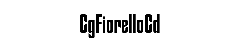CgFiorelloCd font preview