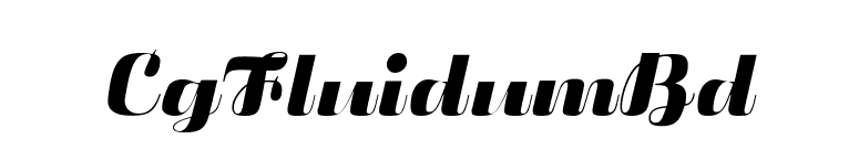CgFluidumBd font preview