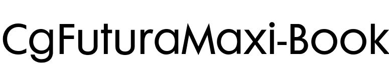 CgFuturaMaxi-Book font preview
