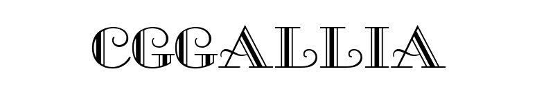 CgGallia font preview