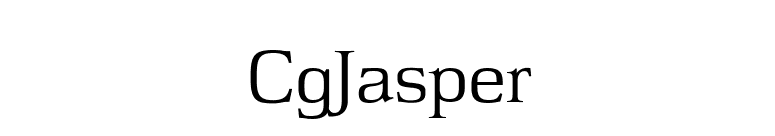 CgJasper font preview