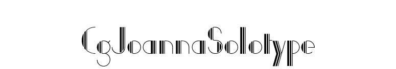 CgJoannaSolotype font preview