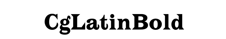 CgLatinBold font preview