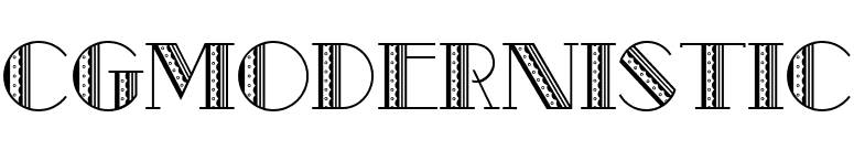 CgModernistic font preview
