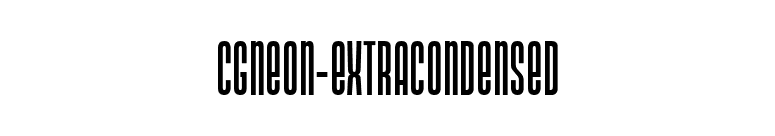 CgNeon-ExtraCondensed font preview