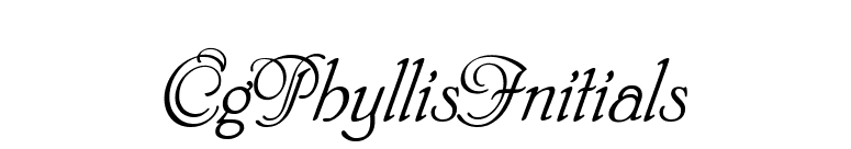 CgPhyllisInitials font preview