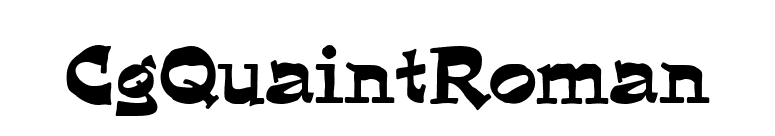 CgQuaintRoman font preview