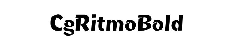CgRitmoBold font preview