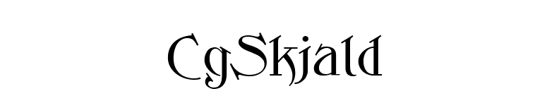 CgSkjald font preview