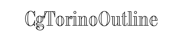 CgTorinoOutline font preview