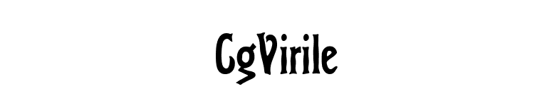 CgVirile font preview