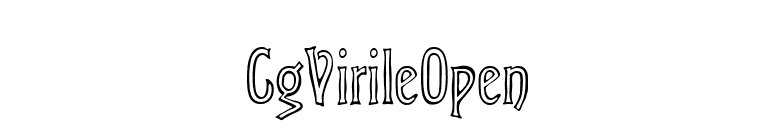 CgVirileOpen font preview