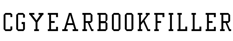 CgYearbookFiller font preview