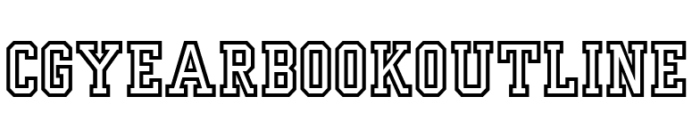 CgYearbookOutline font preview
