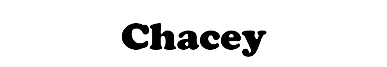Chacey font preview