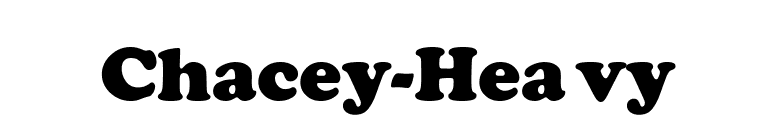 Chacey-Heavy font preview