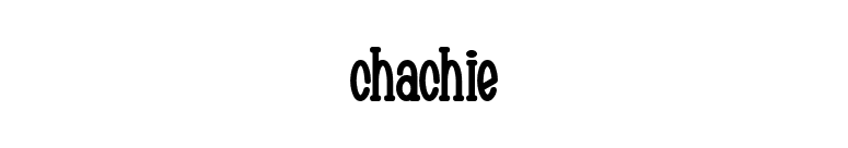 Chachie font preview