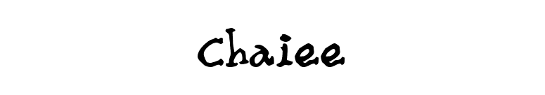 Chaiee font preview