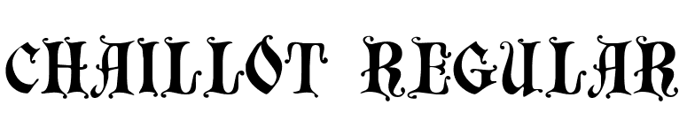 Chaillot Regular font preview