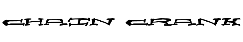 Chain Crank font preview