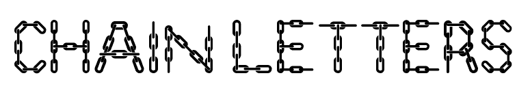 Chain Letters font preview
