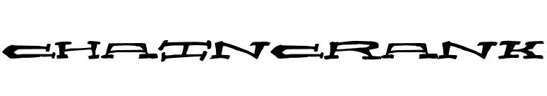 ChainCrank font preview