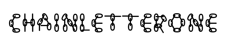 ChainLetterOne font preview