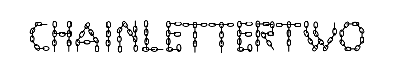 ChainLetterTwo font preview