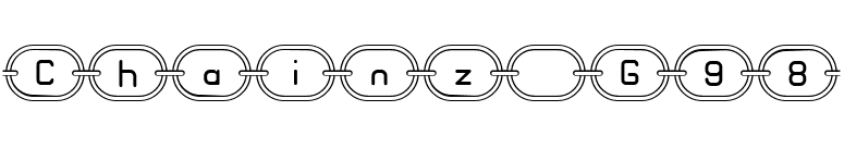 Chainz G98 font preview