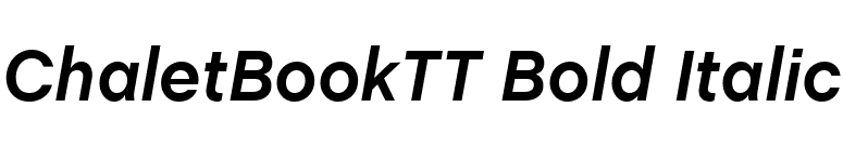 ChaletBookTT Bold Italic font preview