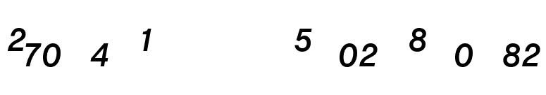 ChaletBookTTFrac Italic font preview
