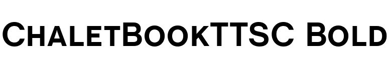 ChaletBookTTSC Bold font preview