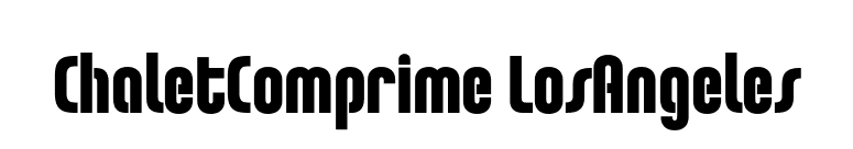 ChaletComprime LosAngeles font preview