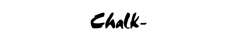 Chalk- font preview