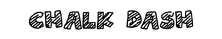 Chalk Dash font preview