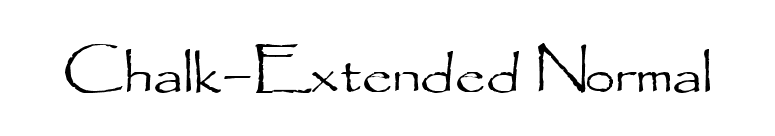 Chalk-Extended Normal font preview