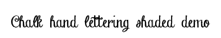 Chalk-hand-lettering-shaded_demo font preview