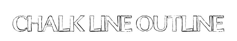 Chalk Line Outline font preview