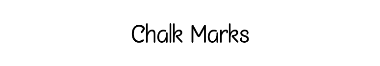 Chalk Marks font preview