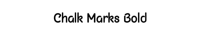 Chalk Marks Bold font preview