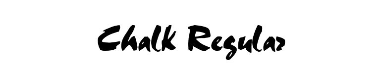Chalk Regular font preview