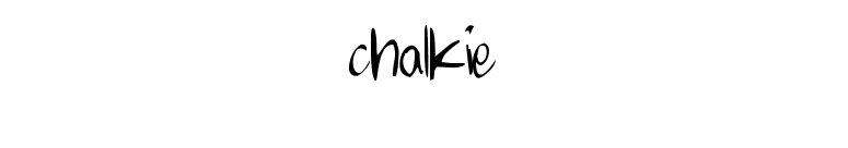 chalkie font preview