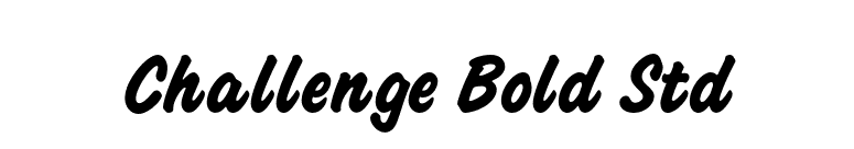 Challenge Bold Std font preview