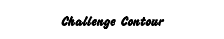 Challenge Contour font preview